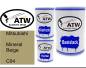Preview: Mitsubishi, Mineral Beige, C04: 500ml Lackdose + 500ml Klarlack + 250ml Härter - Set, von ATW Autoteile West.